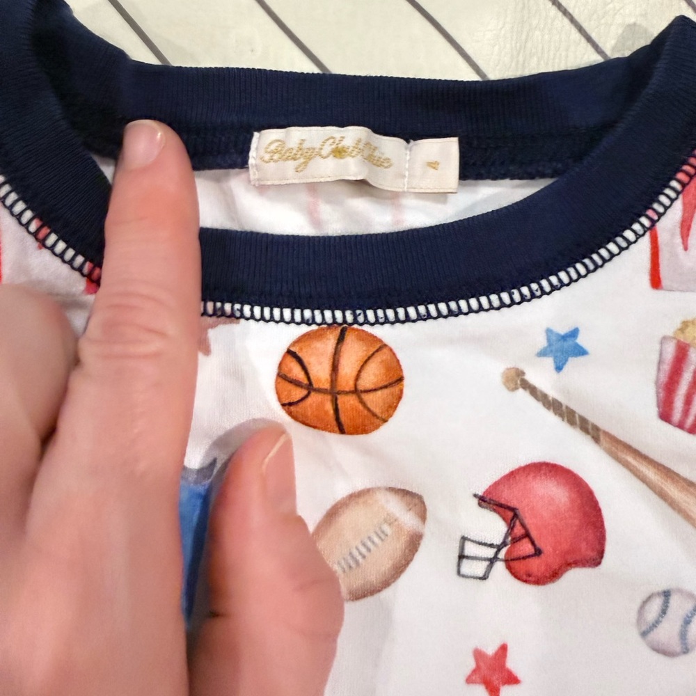 Baby Club Chic Sports Pattern Pajama Set - Picture 4 of 10